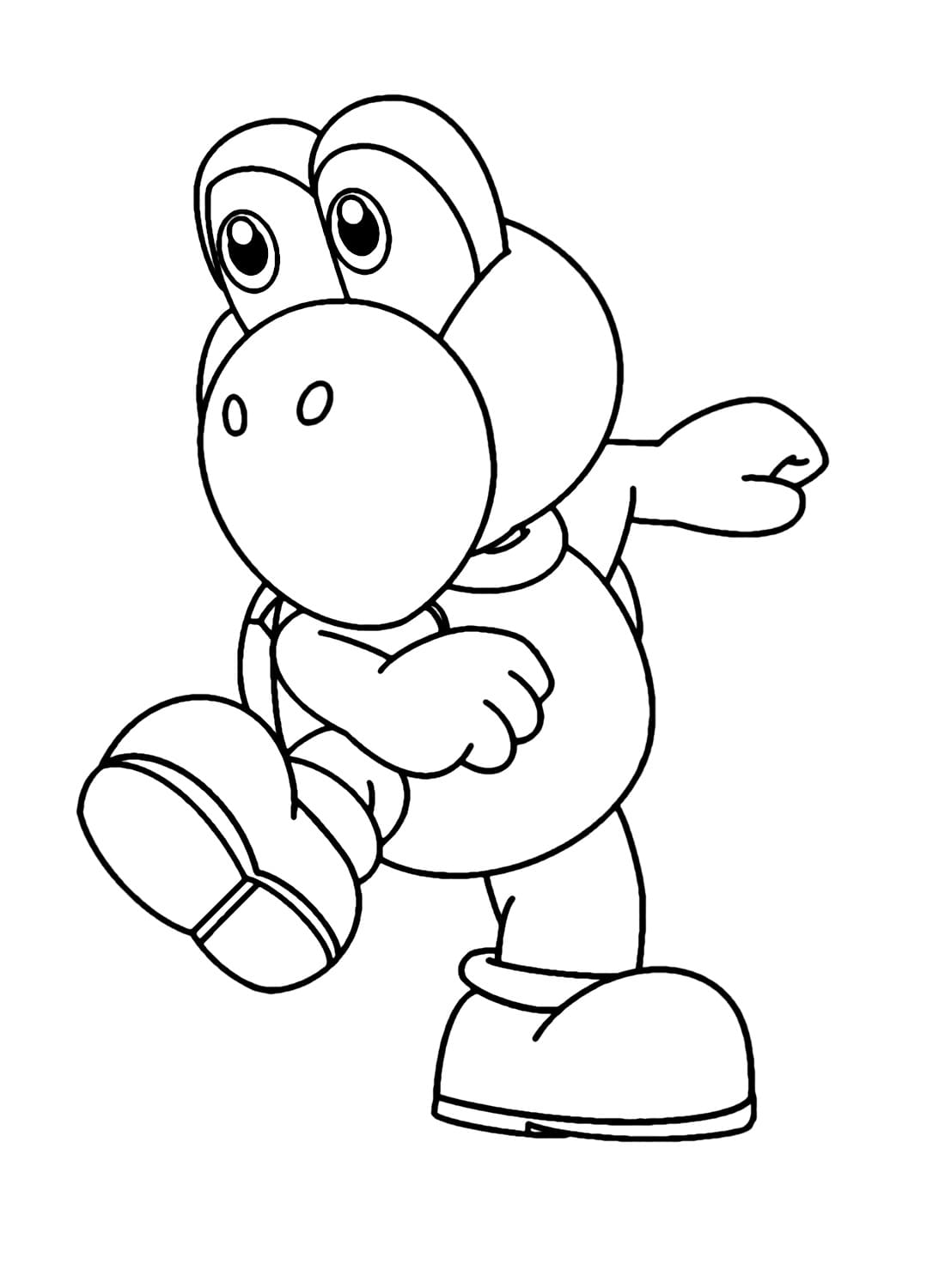 Coloriage gratuit Koopa Troopa #188415 de la collection Jeux Vidéos à imprimer