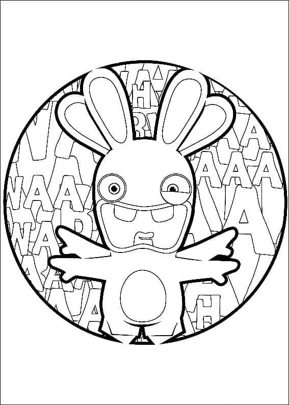 Dessin à colorier: Lapins Crétins (Jeux Vidéos) #199061 - Coloriages à Imprimer Gratuits