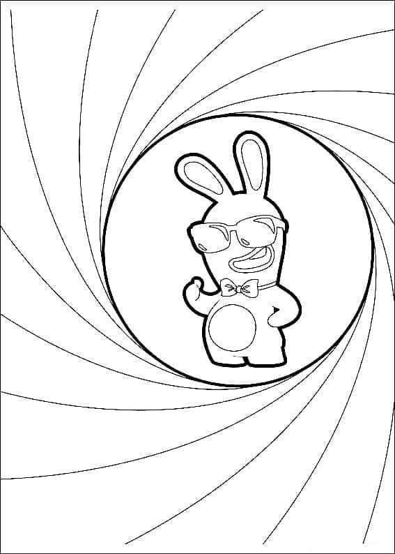 Dessin à colorier: Lapins Crétins (Jeux Vidéos) #199062 - Coloriages à Imprimer Gratuits