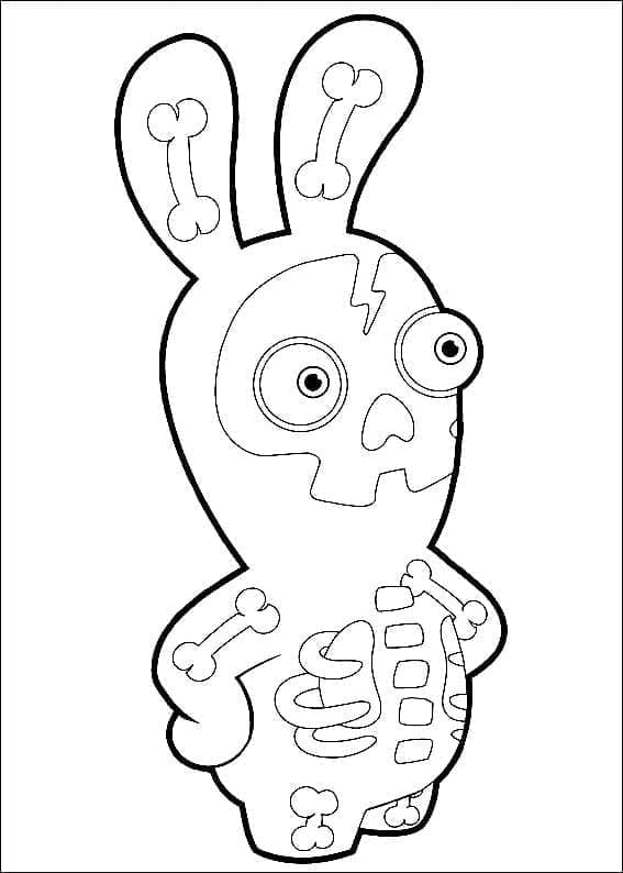 Dessin à colorier: Lapins Crétins (Jeux Vidéos) #199067 - Coloriages à Imprimer Gratuits