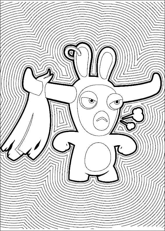 Dessin à colorier: Lapins Crétins (Jeux Vidéos) #199071 - Coloriages à Imprimer Gratuits