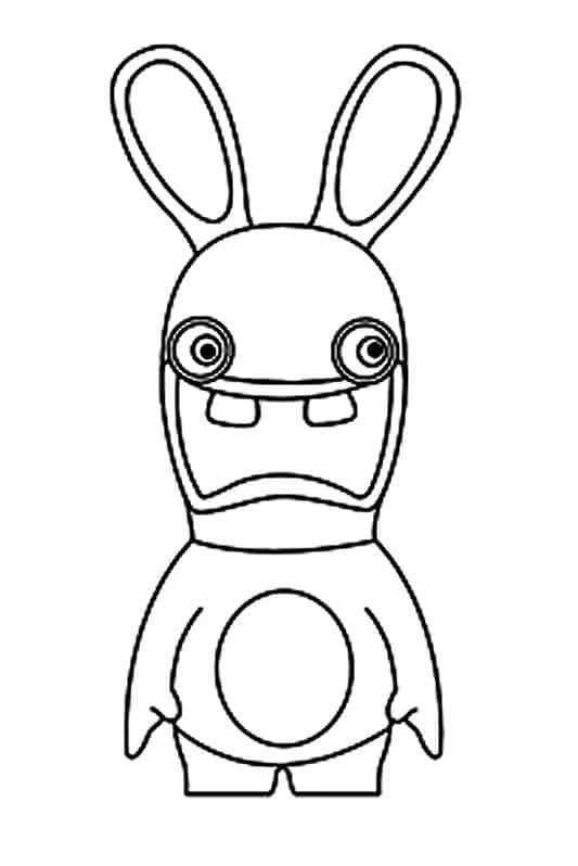 Dessin à colorier: Lapins Crétins (Jeux Vidéos) #199072 - Coloriages à Imprimer Gratuits