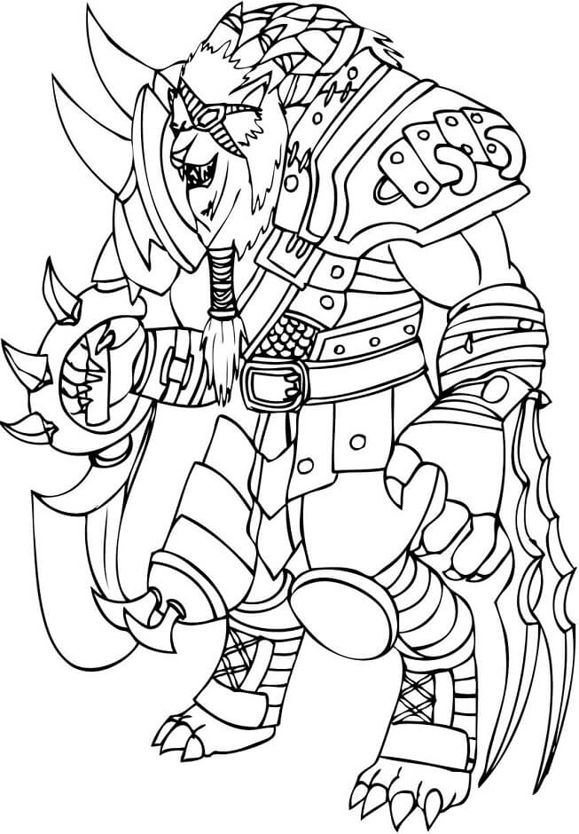 Dessin à colorier League of Legends #173713 issu de la collection Jeux Vidéos, prêt à imprimer