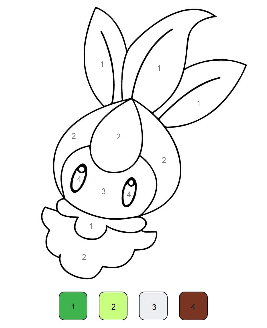 Dessin Magique Pokemon #201812 à colorier de la série Jeux Vidéos, gratuit à télécharger et imprimer