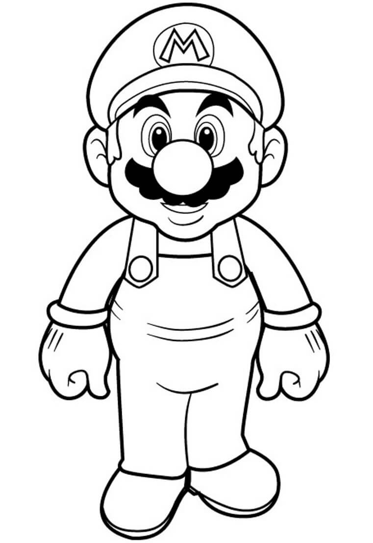 Dessin à colorier: Mario (Jeux Vidéos) #170817 - Coloriages à Imprimer Gratuits