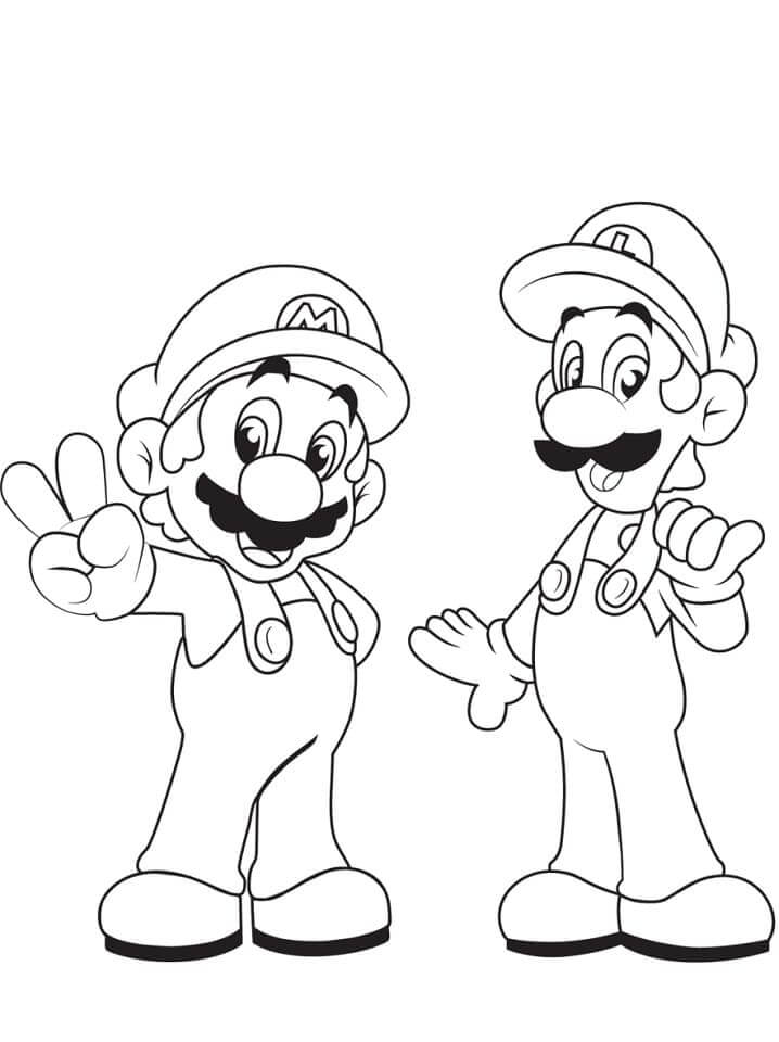 Dessin à colorier: Mario (Jeux Vidéos) #172102 - Coloriages à Imprimer Gratuits