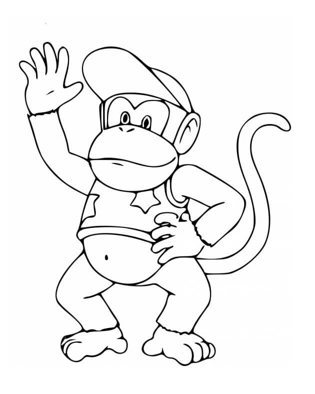 Dessin à colorier Mario #172103 issu de la collection Jeux Vidéos, prêt à imprimer
