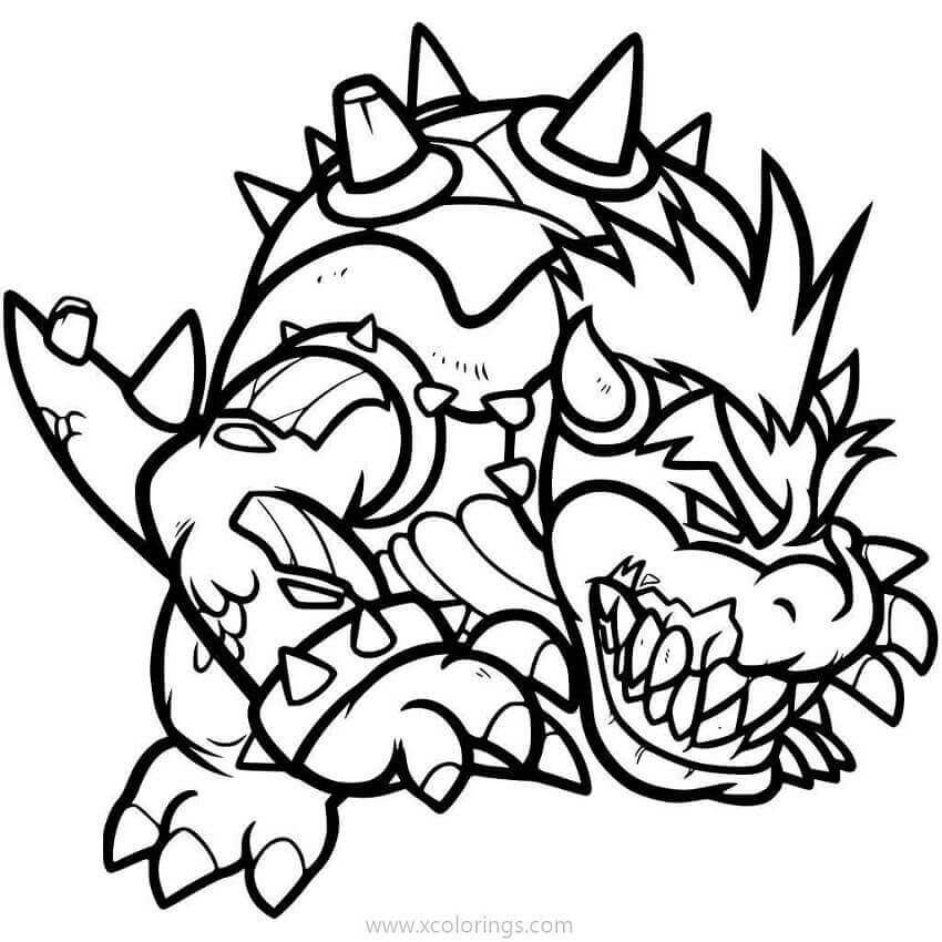 Coloriage gratuit Mario #172129 de la collection Jeux Vidéos à imprimer