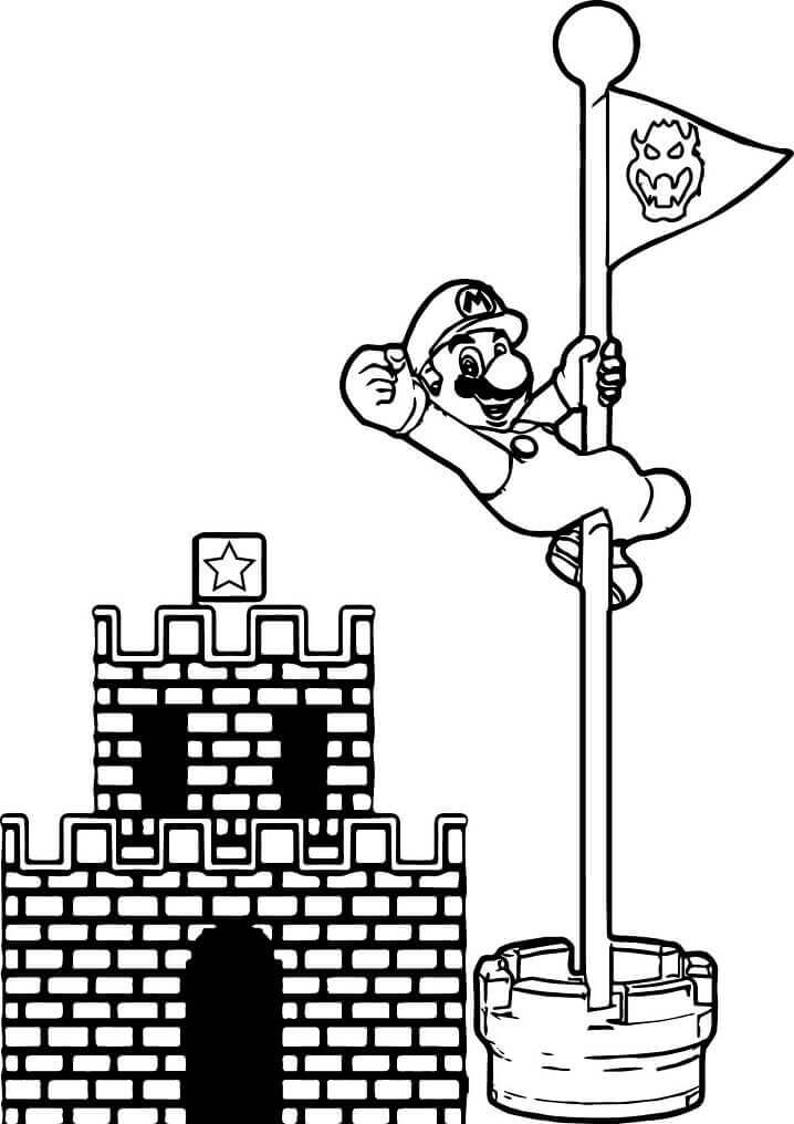Coloriage gratuit Mario #172159 de la collection Jeux Vidéos à imprimer