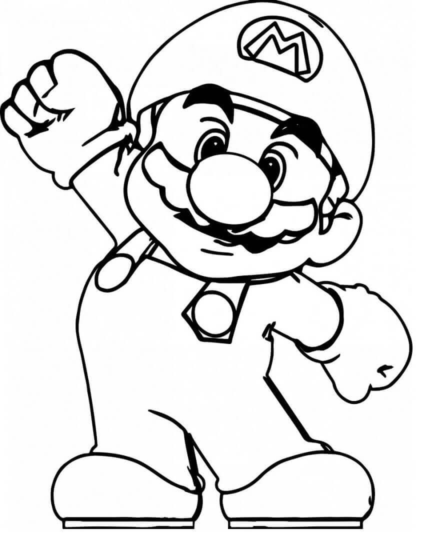 Dessin à colorier: Mario (Jeux Vidéos) #172169 - Coloriages à Imprimer Gratuits