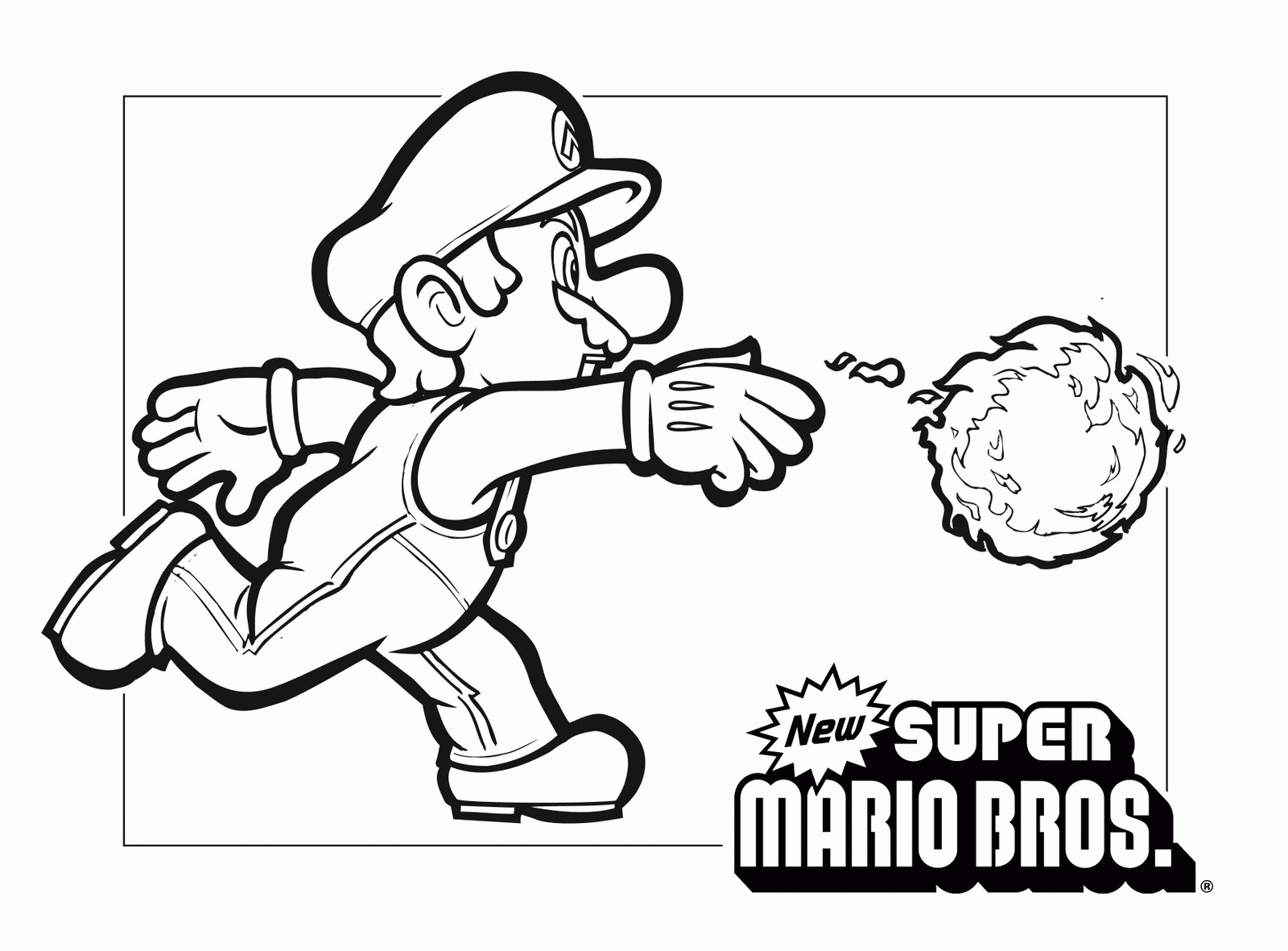 Dessin à colorier: Mario Bros (Jeux Vidéos) #112474 - Coloriages à Imprimer Gratuits