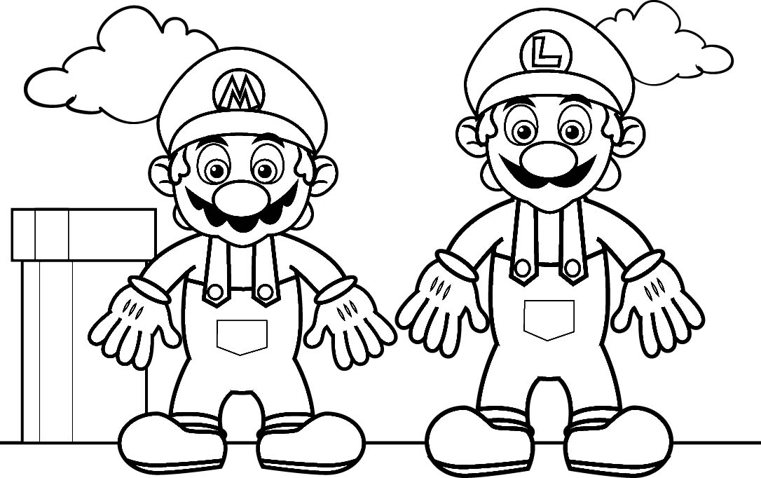 Dessin à colorier: Mario Bros (Jeux Vidéos) #112475 - Coloriages à Imprimer Gratuits