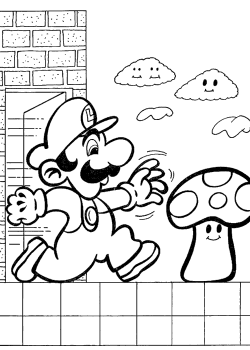 Dessin à colorier: Mario Bros (Jeux Vidéos) #112480 - Coloriages à Imprimer Gratuits