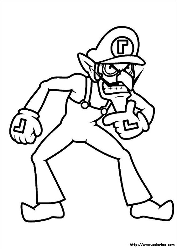 Dessin à colorier: Mario Bros (Jeux Vidéos) #112489 - Coloriages à Imprimer Gratuits