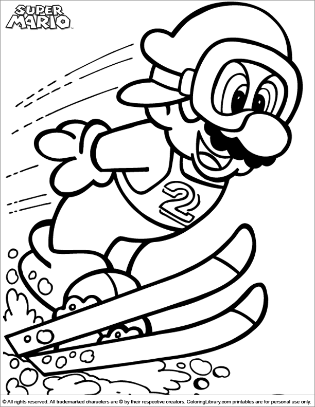 Dessin à colorier: Mario Bros (Jeux Vidéos) #112511 - Coloriages à Imprimer Gratuits