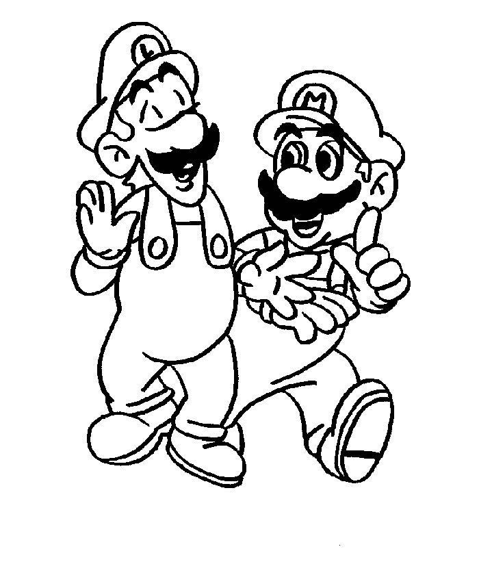 Dessin à colorier: Mario Bros (Jeux Vidéos) #112535 - Coloriages à Imprimer Gratuits