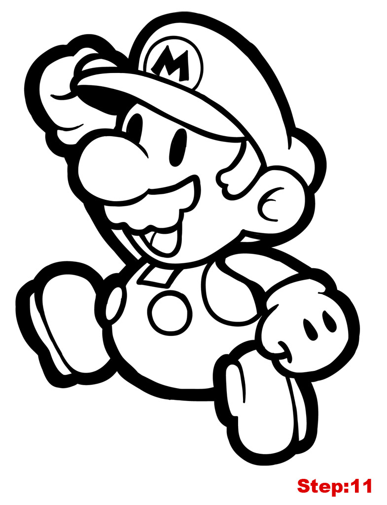 Dessin à colorier: Mario Bros (Jeux Vidéos) #112570 - Coloriages à Imprimer Gratuits