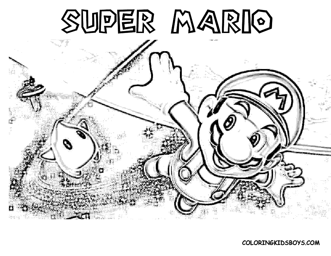 Dessin à colorier: Mario Bros (Jeux Vidéos) #112578 - Coloriages à Imprimer Gratuits
