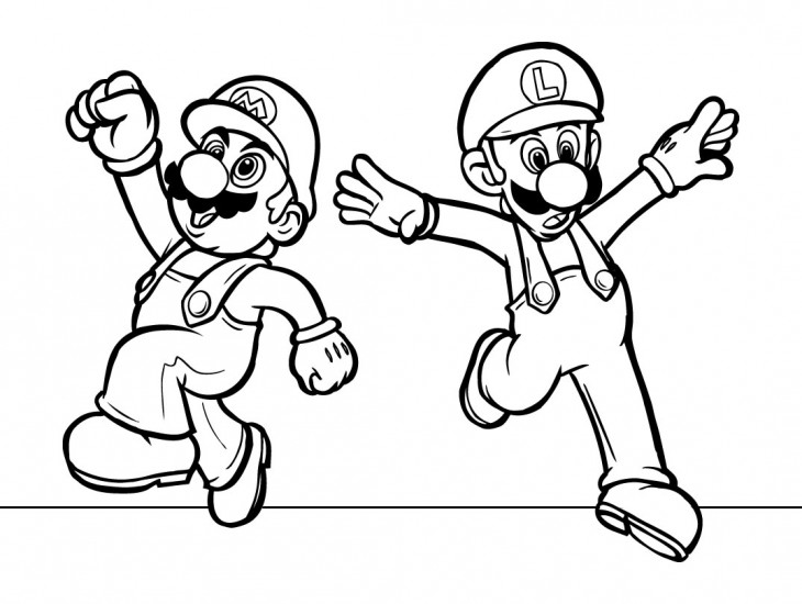 Dessin à colorier: Mario Bros (Jeux Vidéos) #112604 - Coloriages à Imprimer Gratuits