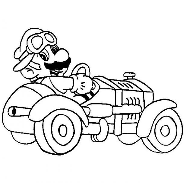 Dessin à colorier: Mario Kart (Jeux Vidéos) #154424 - Coloriages à Imprimer Gratuits