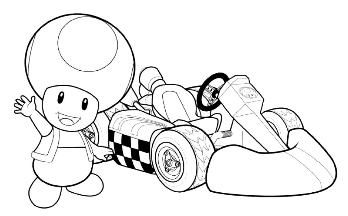 Dessin à colorier: Mario Kart (Jeux Vidéos) #154426 - Coloriages à Imprimer Gratuits
