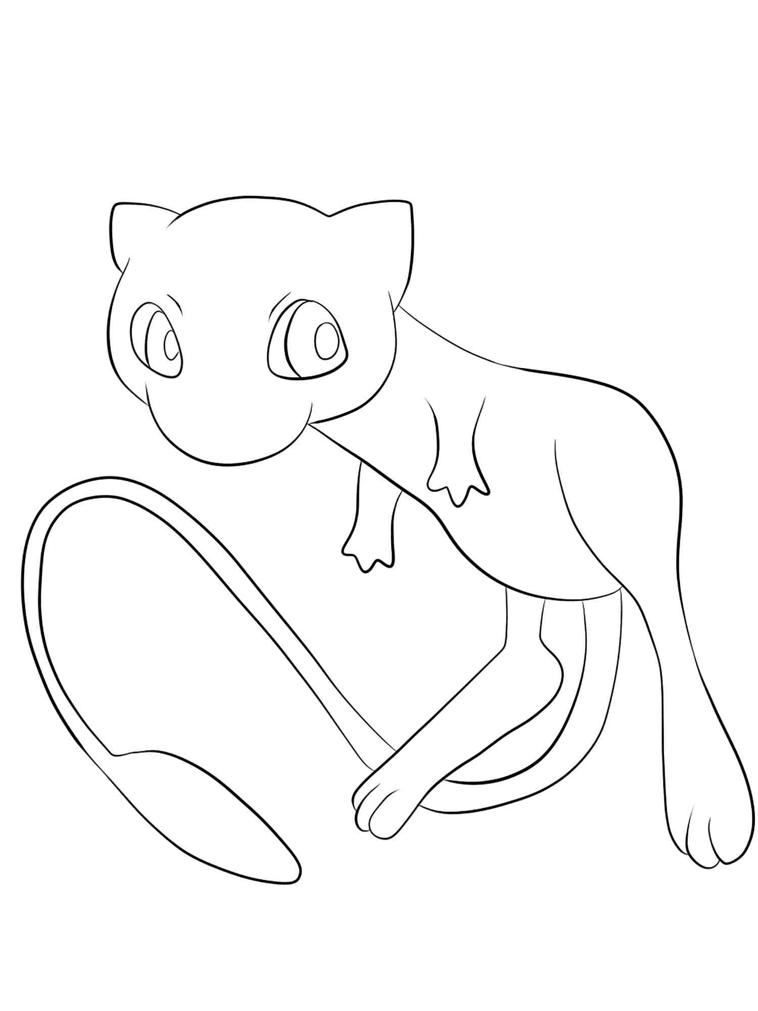 Coloriage gratuit pour enfants et adultes Mew #187446, collection Jeux Vidéos Coloriage gratuit pour enfants et adultes Mew #187446, collection Jeux Vidéos