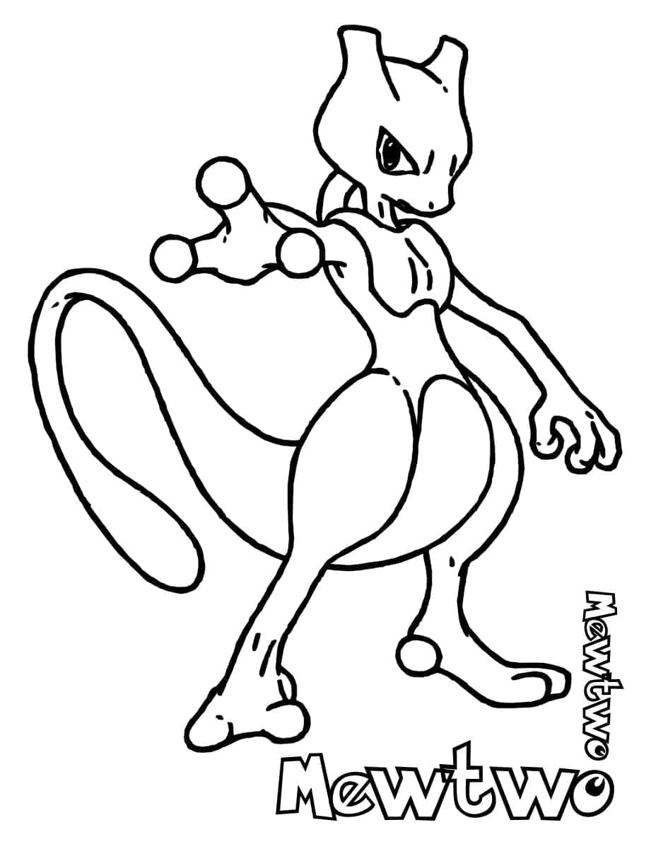 Page de coloriage Mewtwo #179447, collection Jeux Vidéos, à imprimer et colorier Page de coloriage Mewtwo #179447, collection Jeux Vidéos, à imprimer et colorier