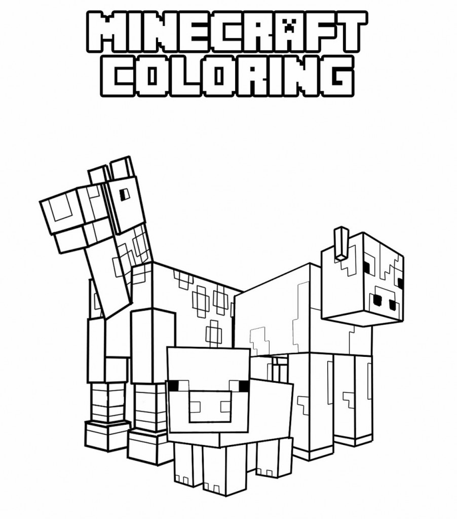 Coloriage Minecraft #113780 (Jeux Vidéos) – Dessin à colorier