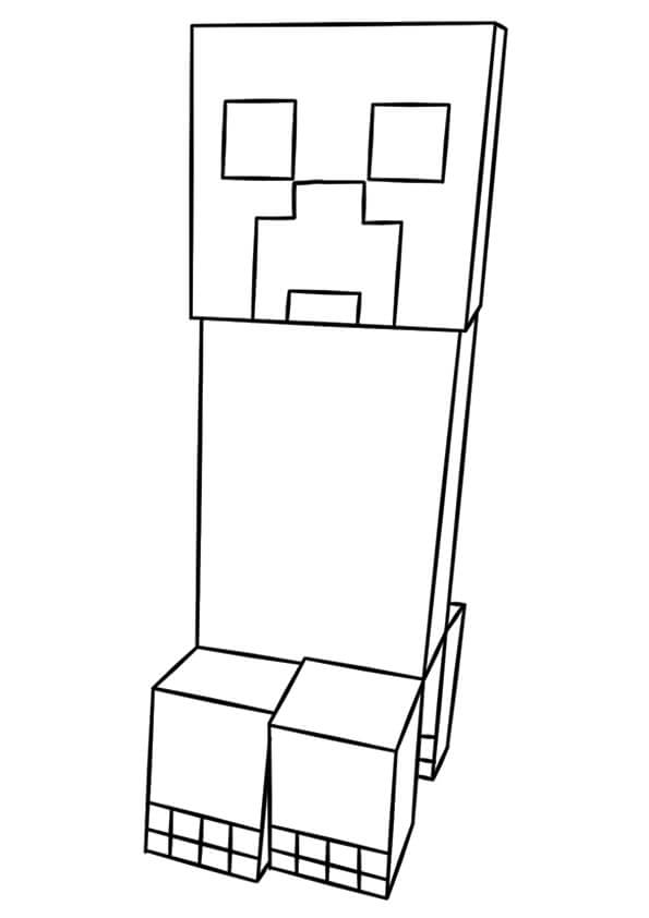 Dessin Minecraft #171136 à colorier de la série Jeux Vidéos, gratuit à télécharger et imprimer