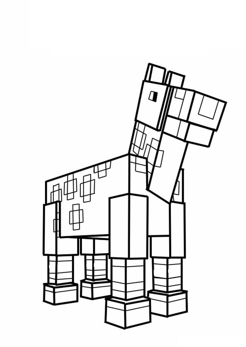 Coloriage gratuit pour enfants et adultes Minecraft #171153, collection Jeux Vidéos
