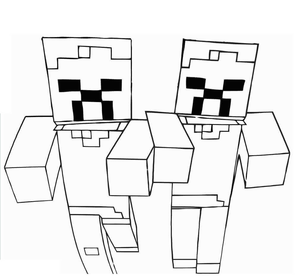 Coloriage gratuit pour enfants et adultes Minecraft #171187, collection Jeux Vidéos