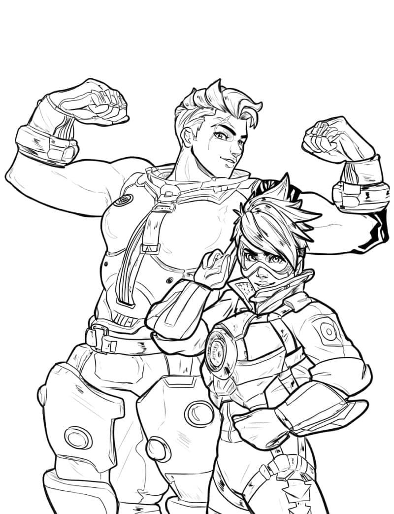 Dessin à colorier: Overwatch (Jeux Vidéos) #197115 - Coloriages à Imprimer Gratuits