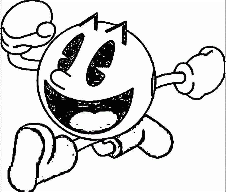 Coloriage à imprimer Pac-man #207809 de la série Jeux Vidéos, gratuit pour enfants et adultes