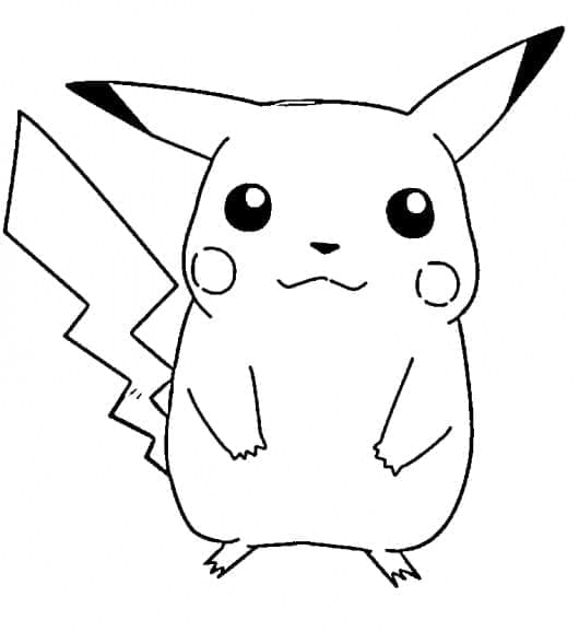 Dessin à colorier: Pikachu (Jeux Vidéos) #177237 - Coloriages à Imprimer Gratuits