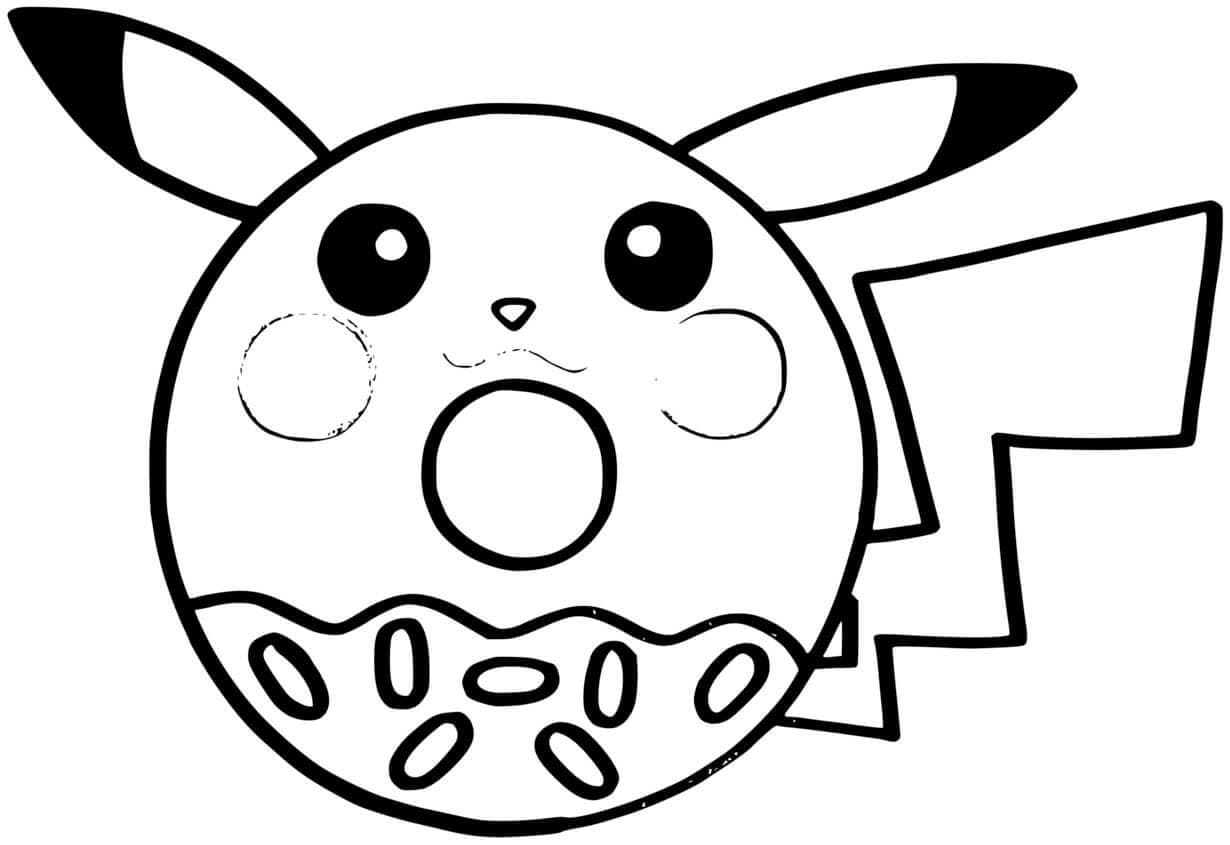 Dessin à colorier: Pikachu (Jeux Vidéos) #215392 - Coloriages à Imprimer Gratuits