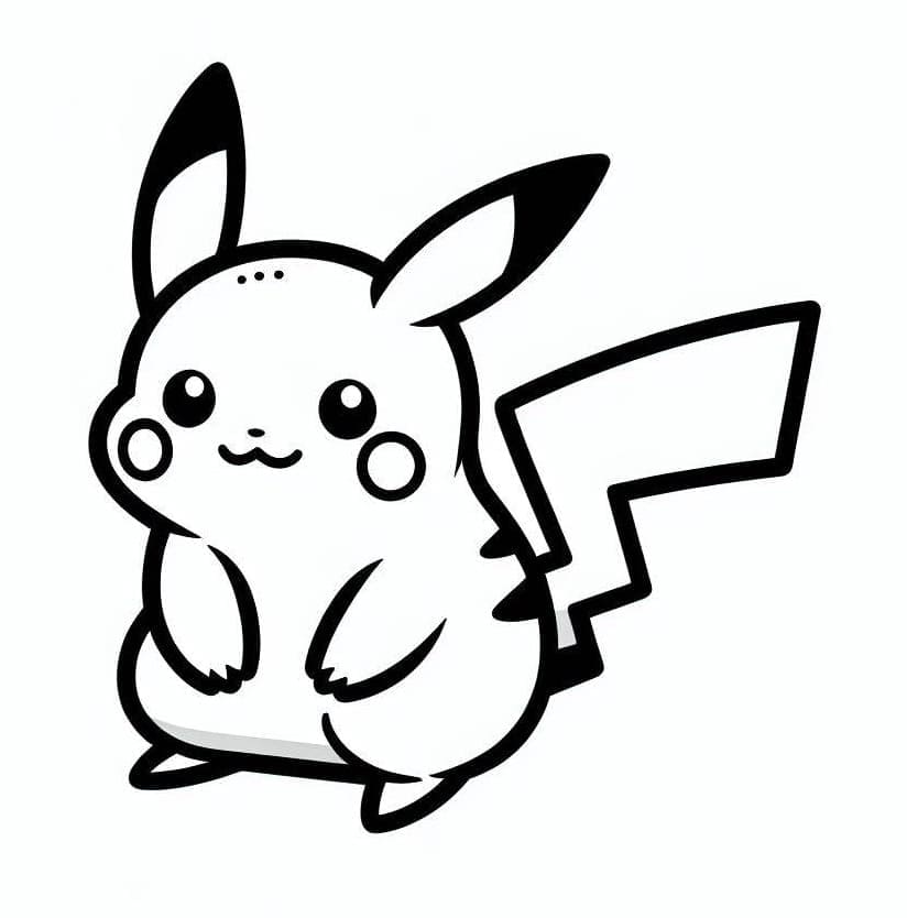 Dessin à colorier: Pikachu (Jeux Vidéos) #215395 - Coloriages à Imprimer Gratuits