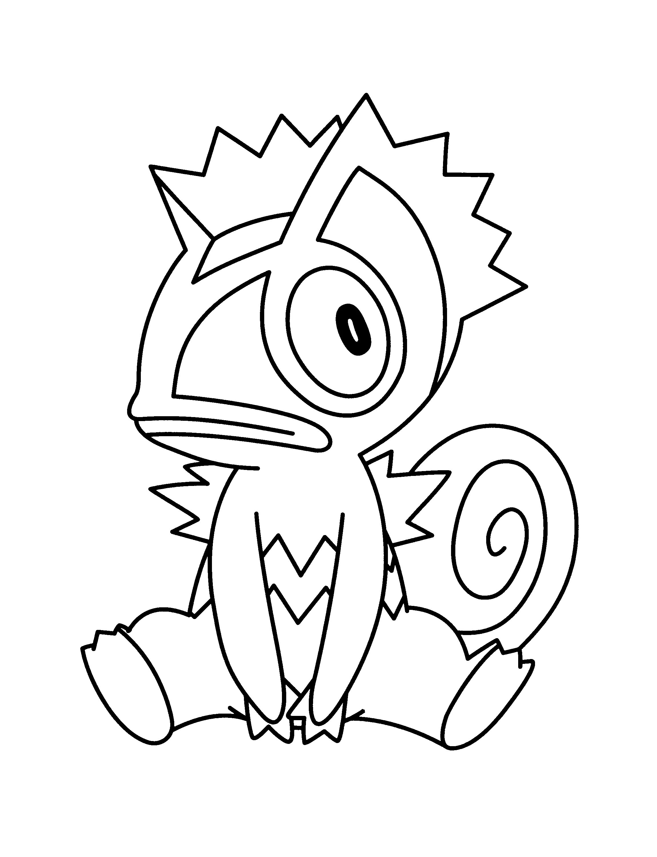 Coloriage gratuit Pokémon #24663 de la collection Jeux Vidéos à imprimer