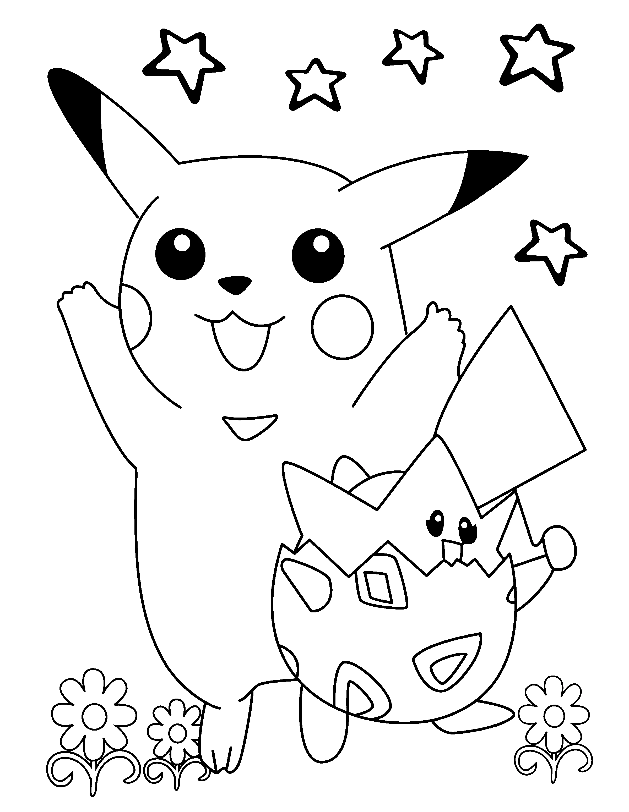 Joli coloriage Pokémon #24676 de la collection Jeux Vidéos, prêt à imprimer pour petits et grands