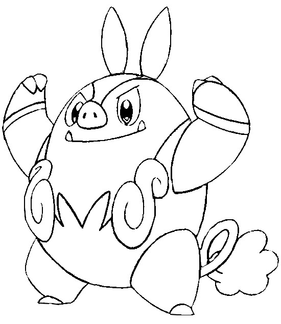 Dessin à colorier Pokémon #24693 issu de la collection Jeux Vidéos, prêt à imprimer