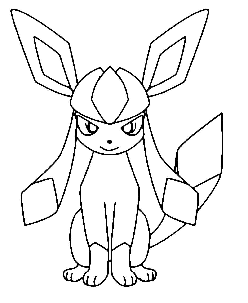 Coloriage gratuit pour enfants et adultes Pokémon Givrali #187342, collection Jeux Vidéos