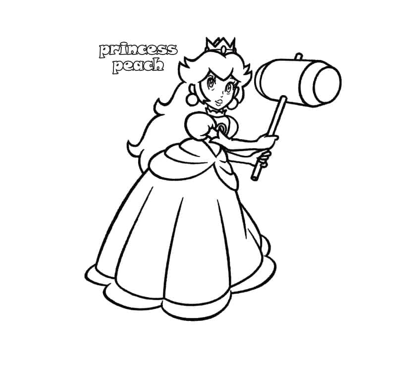 Coloriage imprimable Princesse Peach #211830 de la collection Jeux Vidéos à colorier aux crayons Coloriage imprimable Princesse Peach #211830 de la collection Jeux Vidéos à colorier aux crayons