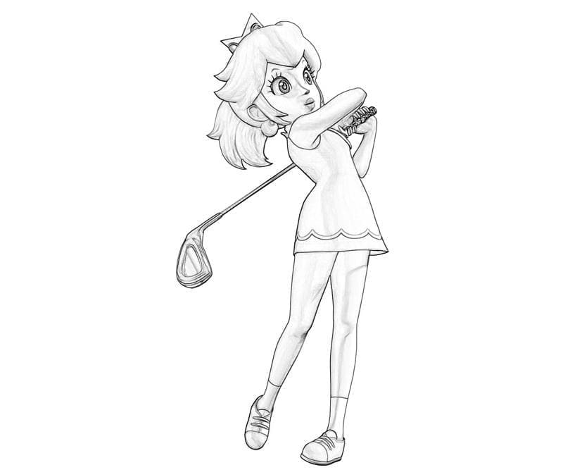 Coloriage à imprimer Princesse Peach #211843 de la série Jeux Vidéos, gratuit pour enfants et adultes