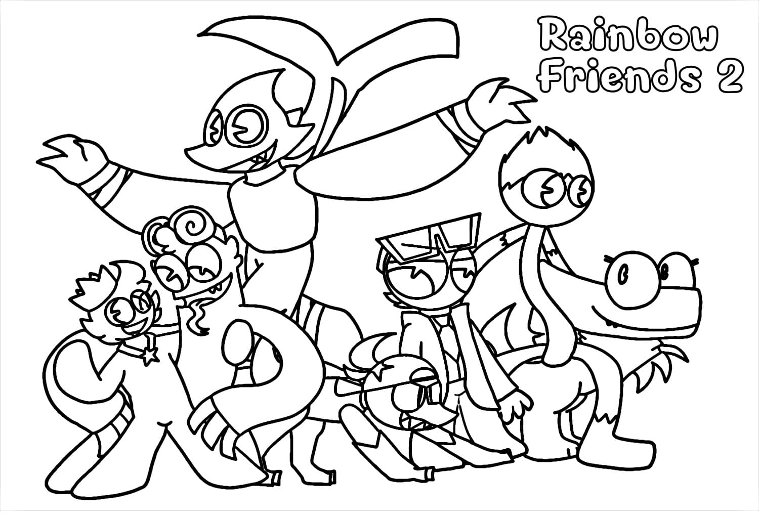 Coloriage gratuit pour enfants et adultes Rainbow Friends #201283, collection Jeux Vidéos Coloriage gratuit pour enfants et adultes Rainbow Friends #201283, collection Jeux Vidéos