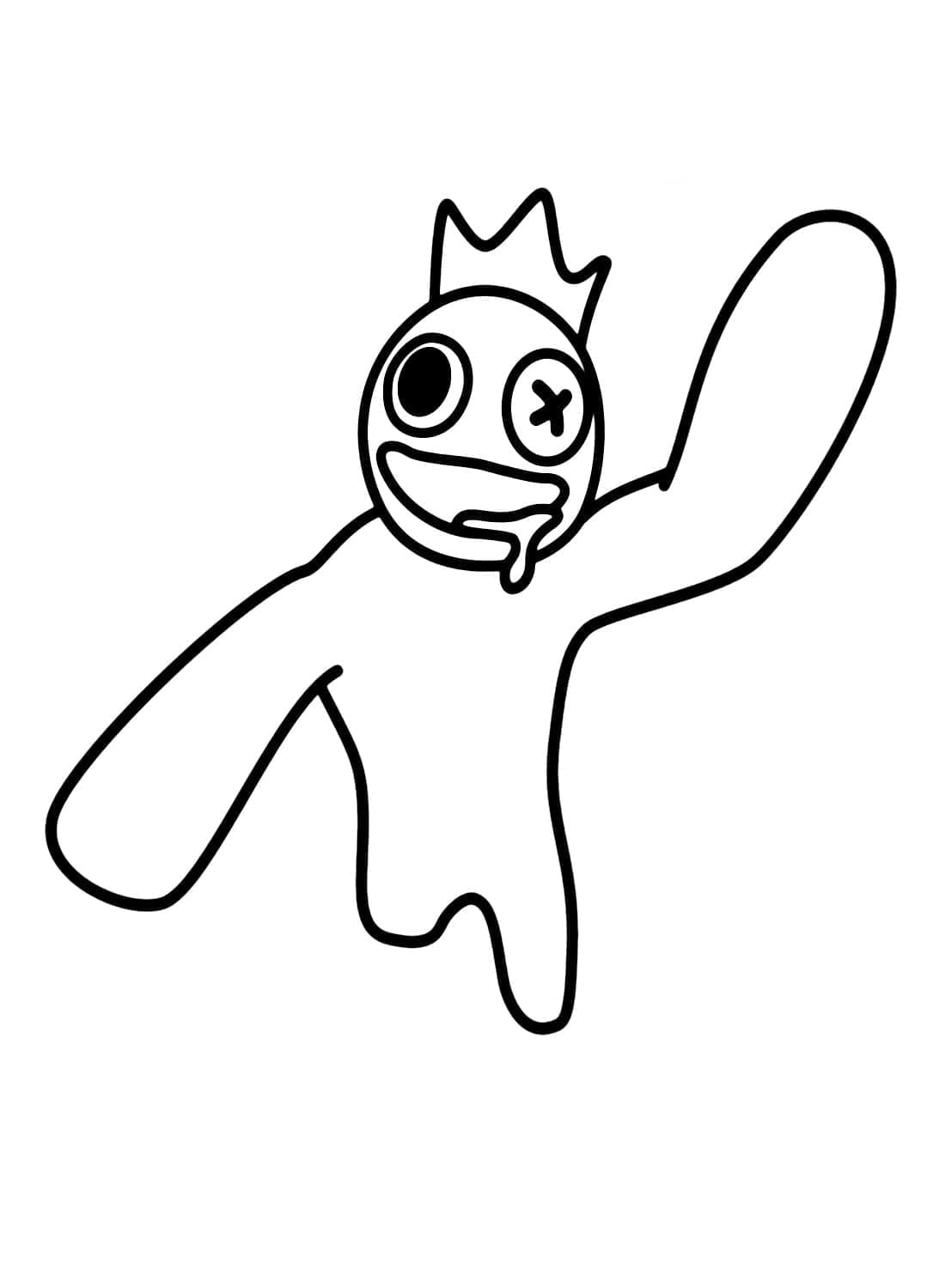 Dessin à colorier: Rainbow Friends (Jeux Vidéos) #201295 - Coloriages à Imprimer Gratuits