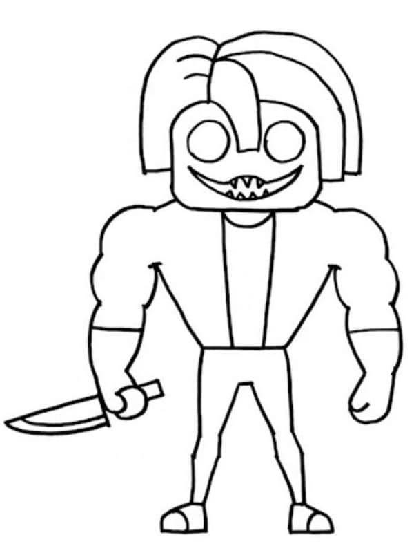 Joli coloriage Roblox #214705 de la collection Jeux Vidéos, prêt à imprimer pour petits et grands