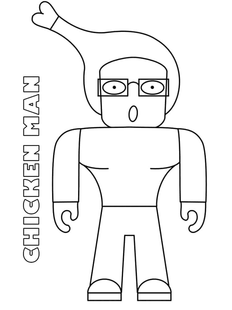 Coloriage gratuit Roblox #214713 de la collection Jeux Vidéos à imprimer