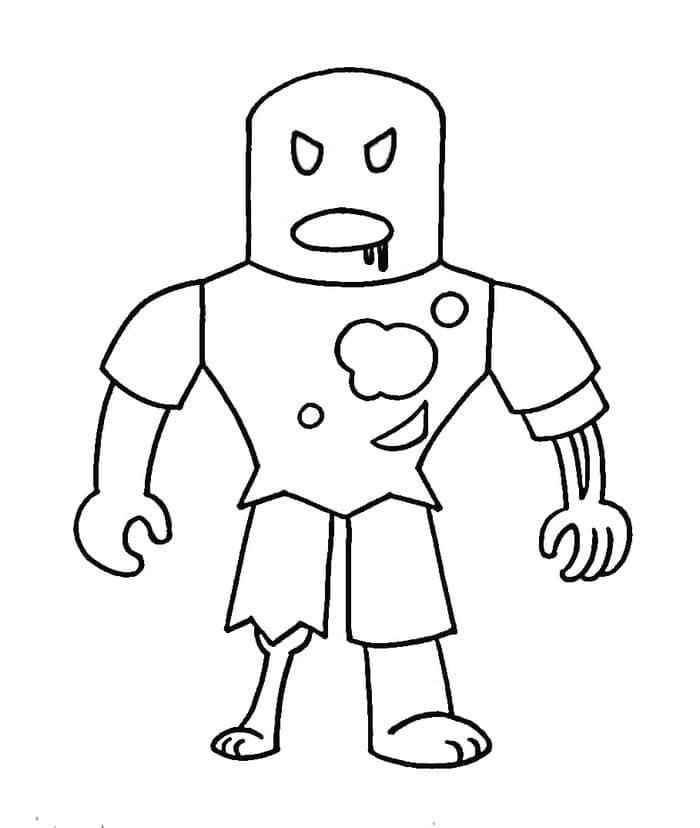 Illustration au trait Roblox #214736 de la collection Jeux Vidéos à colorier gratuitement