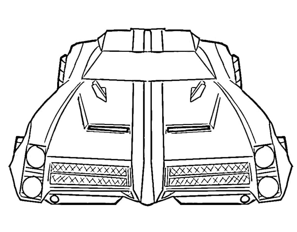 Coloriage gratuit Rocket League #202080 de la collection Jeux Vidéos à imprimer