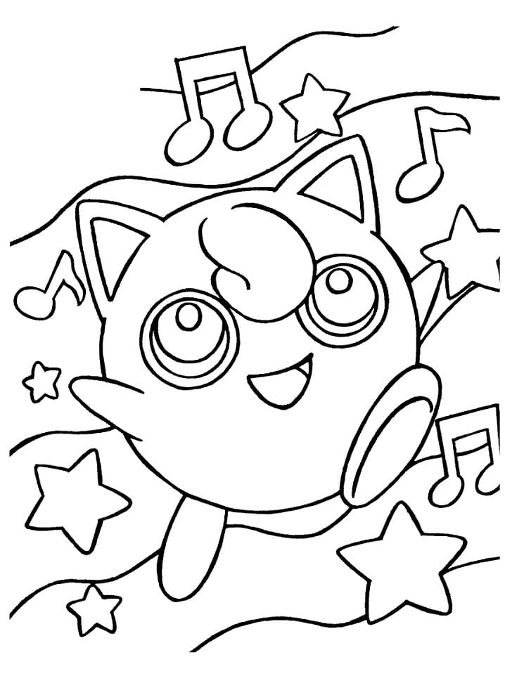 Illustration au trait Rondoudou #181477 de la collection Jeux Vidéos à colorier gratuitement