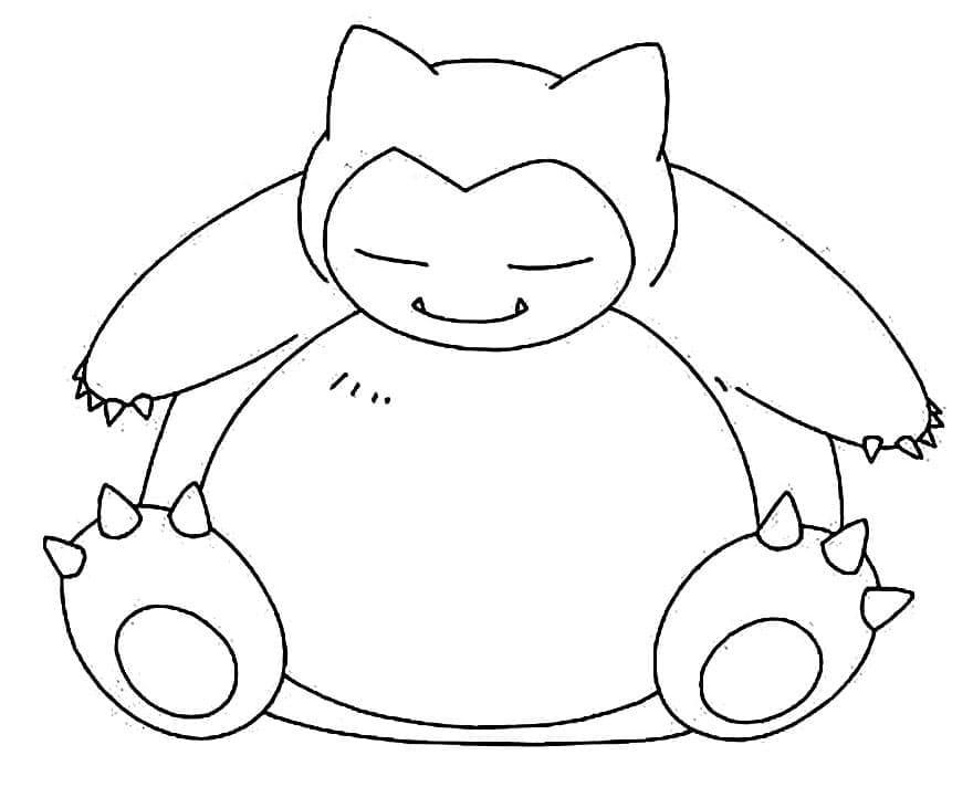 Dessin à colorier: Ronflex (Jeux Vidéos) #181449 - Coloriages à Imprimer Gratuits